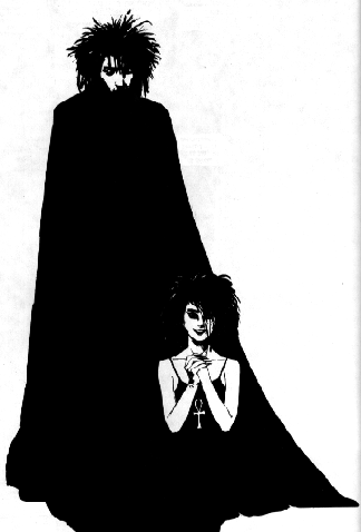 Dream and his sister, Death - by Mike Dringenberg